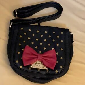 Disney Black and Gold Crossbody Bag with Elegant Design